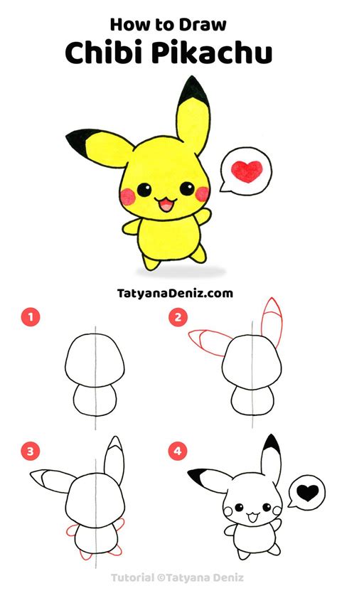 Pikachu Pikachu Drawing Easy Drawings Drawing Tutorial | Images and Photos finder