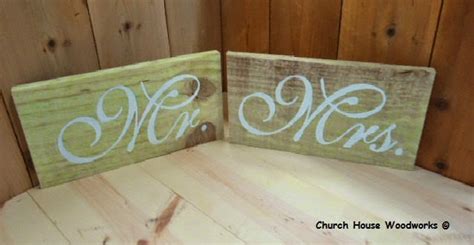 Rustic Wood Mr and Mrs Signs for Rustic Weddings, Events, Anniversaries