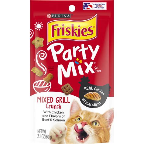 Purina Friskies Party Mix Mixed Grill Cat Treats - Shop Treats at H-E-B