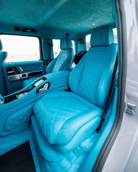 Brabus 800 Mercedes-AMG G63 Gets A Bespoke Candy-Blue Interior