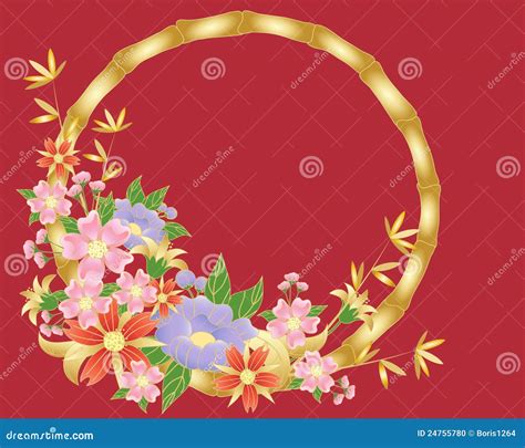 Chinese Flower Background Stock Photo - Image: 24755780