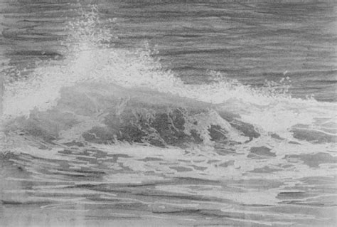 How To Draw Ocean Waves With Pencil