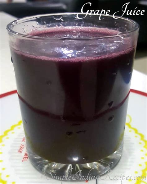 Fresh Grape Juice | Simple Indian Recipes