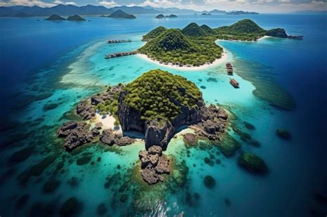 Premium AI Image | Paradise island landscape