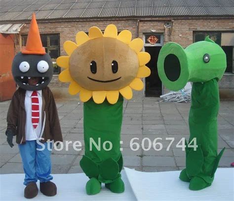 Adult Plants VS Zombie Movie Character Costumes Free Shipping Very Good Quality Lowest Price-in ...