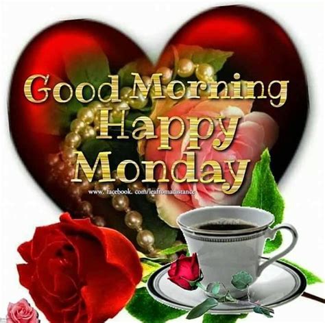 Good Morning Happy Monday Coffee And Tea Graphic monday good morning monday quotes morning ...