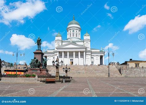 Helsinki Cathedral on Senate Square, Finland Stock Photo - Image of sculpture, lutheran: 113253914