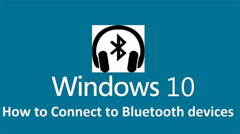 Connect bluetooth headphones to windows 10 - Howtosolveit - YouTube