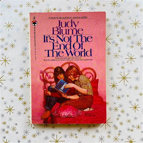 It's Not The End Of The World by Judy Blume 1980's | Etsy