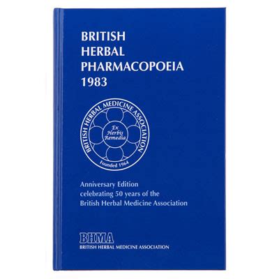 British Herbal Pharmacopoeia 1983. von British Herbal Medicine Association.: New Hardcover | C ...
