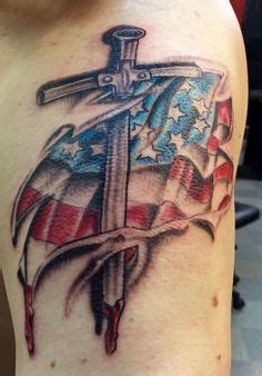 Cross and American Flag | Tattoo Ideas | Tattoos, Eagle tattoos, Color tattoo