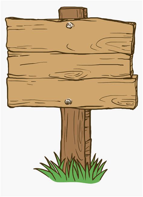 Wood Euclidean Vector - Transparent Cartoon Wooden Sign, HD Png ...