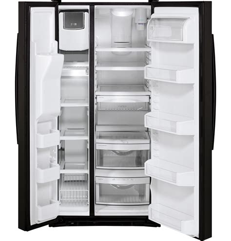 GE 22.5 Cu. Ft. Side-by-Side Refrigerator with Thru-the-Door Ice and ...