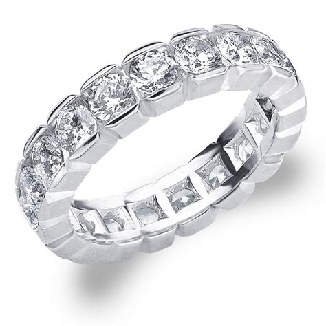 Eternity Wedding Bands - 3.0 Carat Diamond Eternity Wedding Ring, 3 CT ...