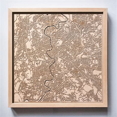 City Wood - Laser Cut Wooden Maps on Behance