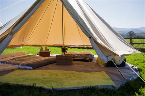 5m Bell Tent Zipped in Groundsheet 100% Cotton Canvas Family Glamping ...