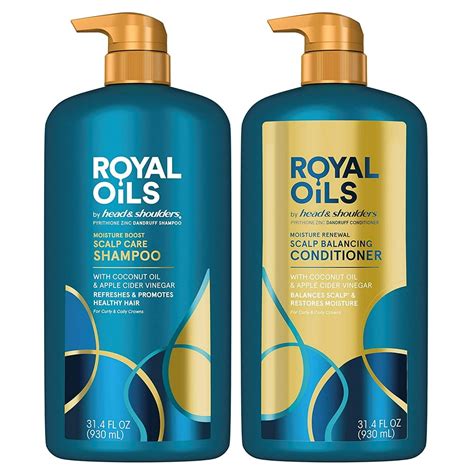 Head & Shoulders, Royal Oils Dandruff Shampoo Conditioner with Coconut ...