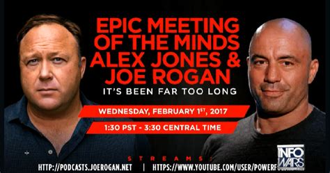 Alex Jones on JRE Wednesday Feb. 1 - 1:30 PT / 4:30 ET / 21:30 UTC : r ...