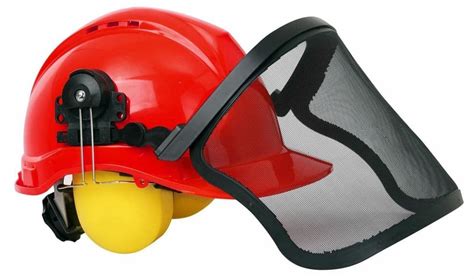 Chainsaw Safety Helmet Hard Hat With Mesh Visor And Ear Protection