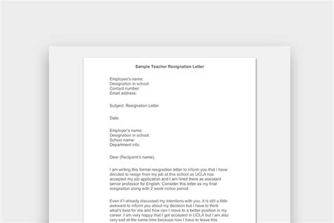 Can’t-Miss Takeaways Of Tips About Resignation Letter Sample As A Teacher Chro Resume Examples ...