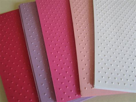 Swiss Dot Embossed Card stock Paper