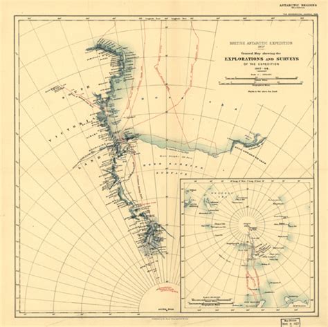 ESA - Map from 1907-9 Antarctic exploration