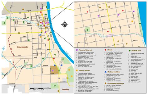 Map of the City of Leavenworth | Leavenworth, Kansas