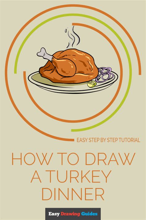 How to Draw a Turkey Dinner - Really Easy Drawing Tutorial