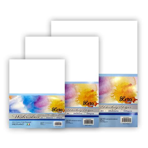 Fabriano 25% Cotton Watercolor Paper Cut Packs 300gsm - Sitaram Stationers