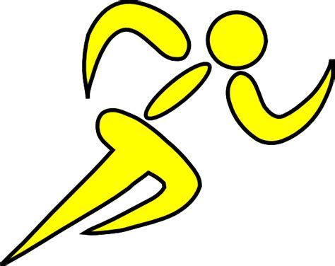 Runner Yellow Clip Art at Clker.com - vector clip art online, royalty ...