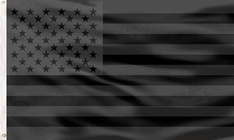 Printed All Black USA Flags Dark Black and Grey American Flag - Black ...