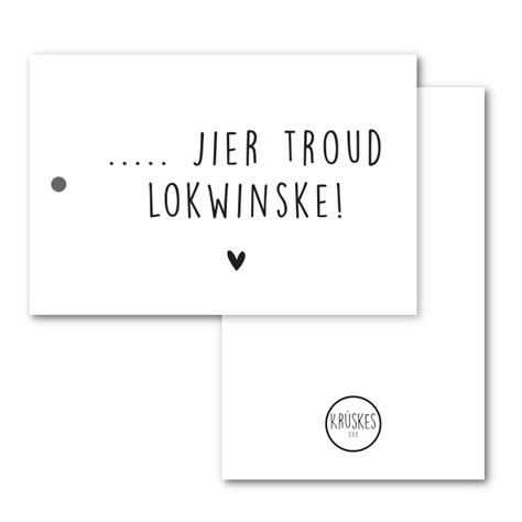 Cadeaulabel ... Jier Troud Kopen? - Krúskes