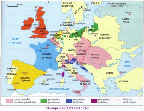 imágeneshistóricas.blogspot.es: Mapa de Europa en 1740