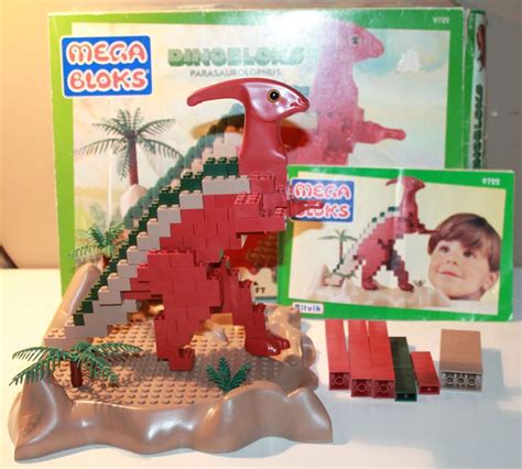 Mega Bloks Dinobloks 9722 Parasaurolophus Dinosaur Missing 3 Pieces ...