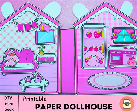 Barbie and Ken Handmade House DIY Pink House for Kids Ken - Etsy