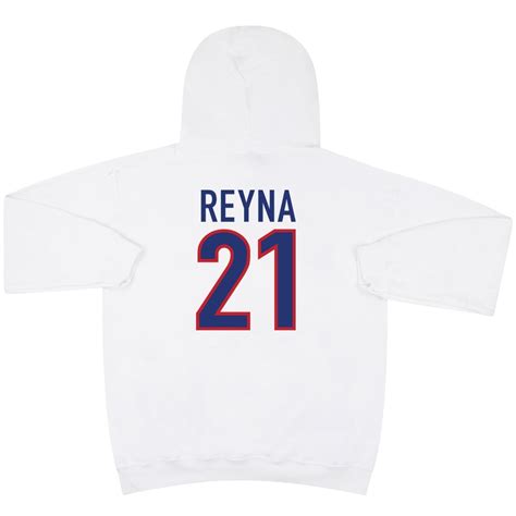 Claudio Reyna #21 1998 USA White Graphic Hooded Top