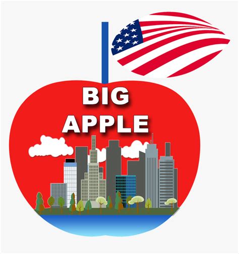 Big Apple New York Png, Transparent Png - kindpng