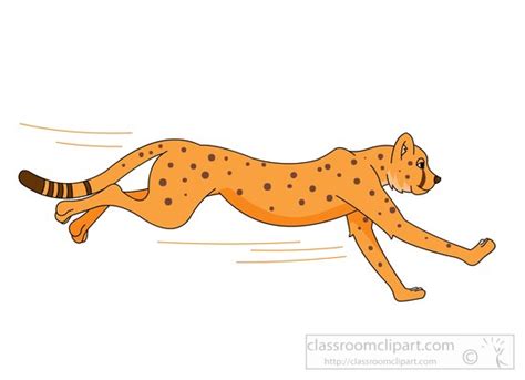 Cheetah Clipart : cheetah-running-clipart-7219 : Classroom Clipart