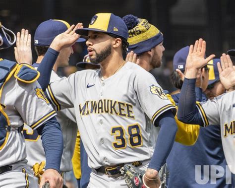 Photo: Brewers Pitcher Devin Williams Celebrates Win in Pittsburgh ...