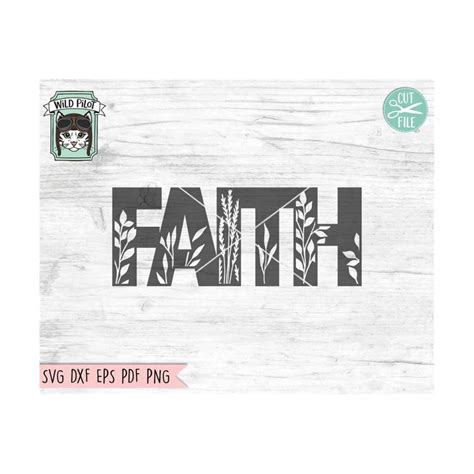 Faith SVG File, Religious Sign SVG, Home Sign SVG, Farmhouse - Inspire ...