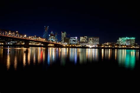 Downtown PDX Night Skyline | Ray Terrill | Flickr