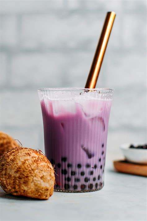 Creamy Taro Milk Tea - Full of Plants