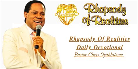 Rhapsody Of Realities 15th January 2024 By Pastor Chris Oyakhilome (Christ Embassy) – He ...