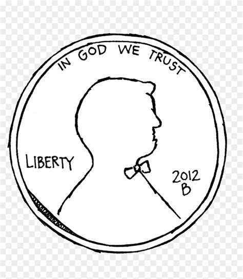 Penny Clipart Front - Drawing Of Penny Coin, HD Png Download ...