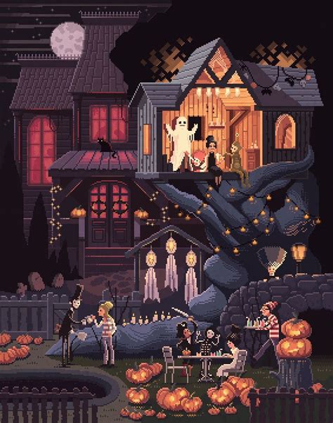 Halloween Pixel Art Wallpapers - Wallpaper Cave