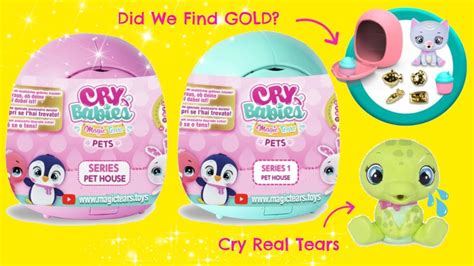 Cry Babies Magic Tears Pets! Surprise Pet House Cry Real Tears - YouTube