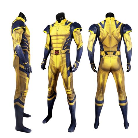 Deadpool 3 Yellow Cosplay Suit Wolverine Jumpsuit