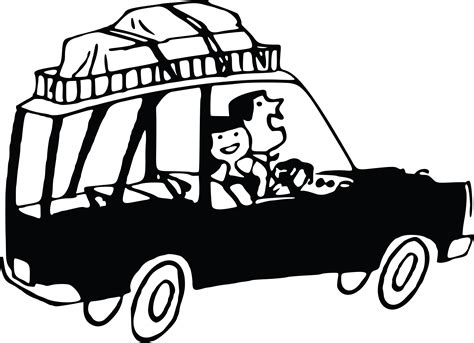 Free Clipart Of a couple on a road trip