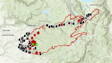 Caldor Fire: Map Shows Status of Structures – NBC Bay Area