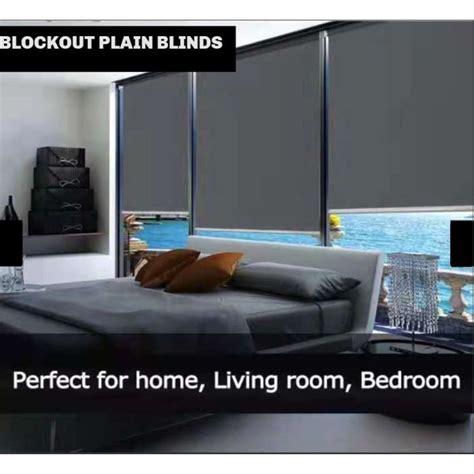 100 Blackout Window Roller Shades Custom Roller Blinds(PLAIN BLINDS) | Lazada PH